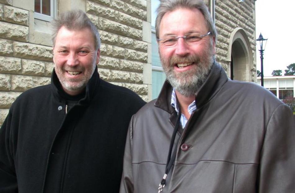 Steve (Lincoln) and Phil McMath (Blenheim) at the Waitaki Boys High School 125th Anniversary in...