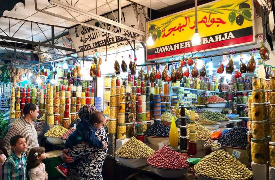 Spice markets in Morocco