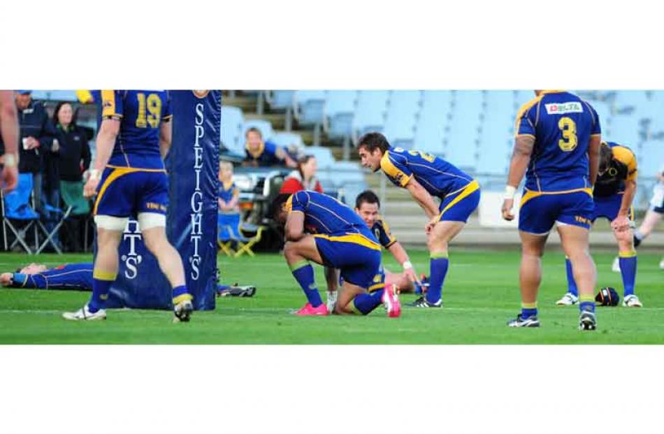 Dismay as Otago concedes a fouth try.