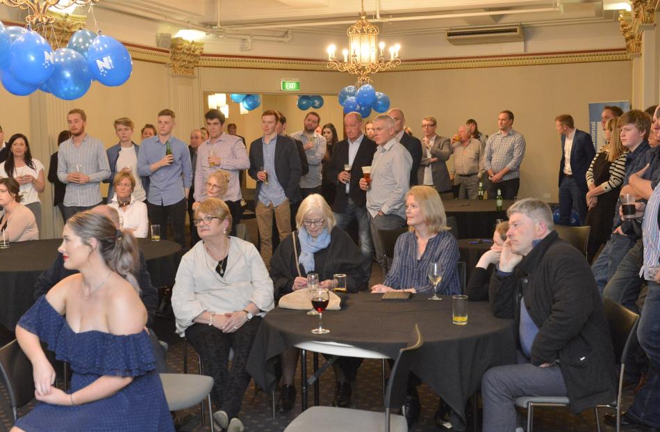 National supporters in Dunedin at Wains Hotel. Photo: Gerard O'Brien