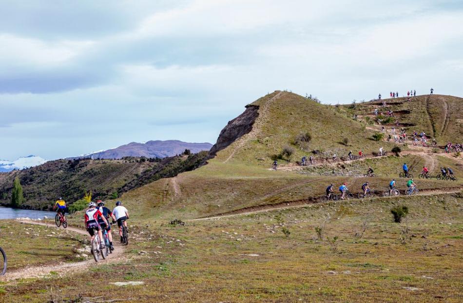 Racing up the Deans Bank switchbacks. Photos supplied
