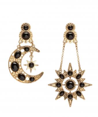 Star and moon earrings @Sportsgirl