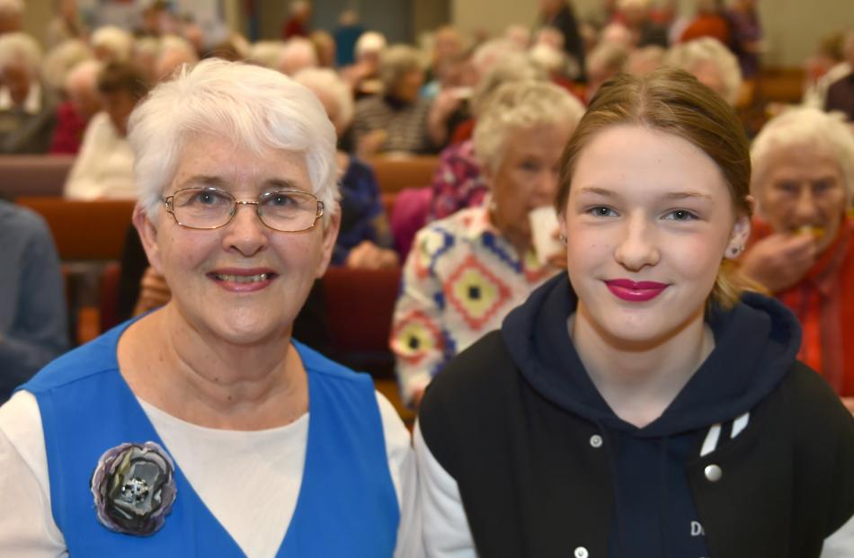 Jan Letts and her granddaughter Olivia Buchanan-Letts (15), both of Dunedin.