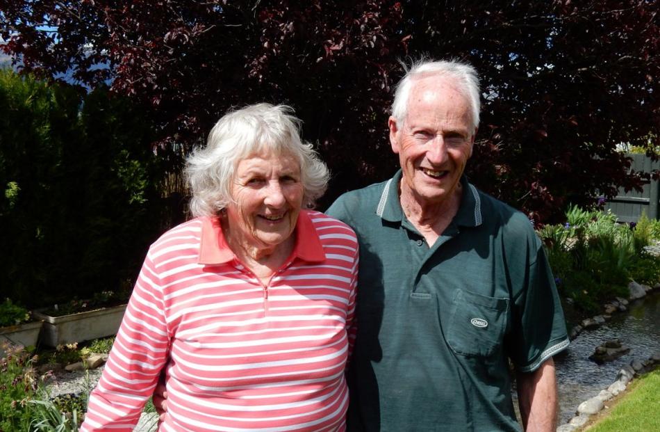 Noeline and John Gillies built their ‘‘retirement’’ garden, Rakiura, in Omarama after they moved...