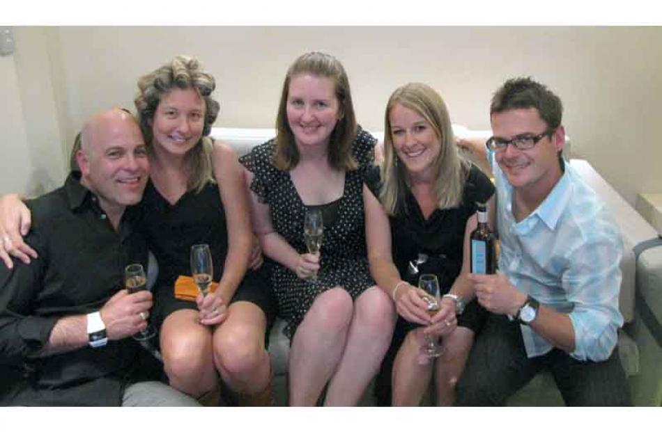 Simon Portland, of Christchurch, Kylie Brittain, Kate Dear and Caroline Popple, all of Queenstown...
