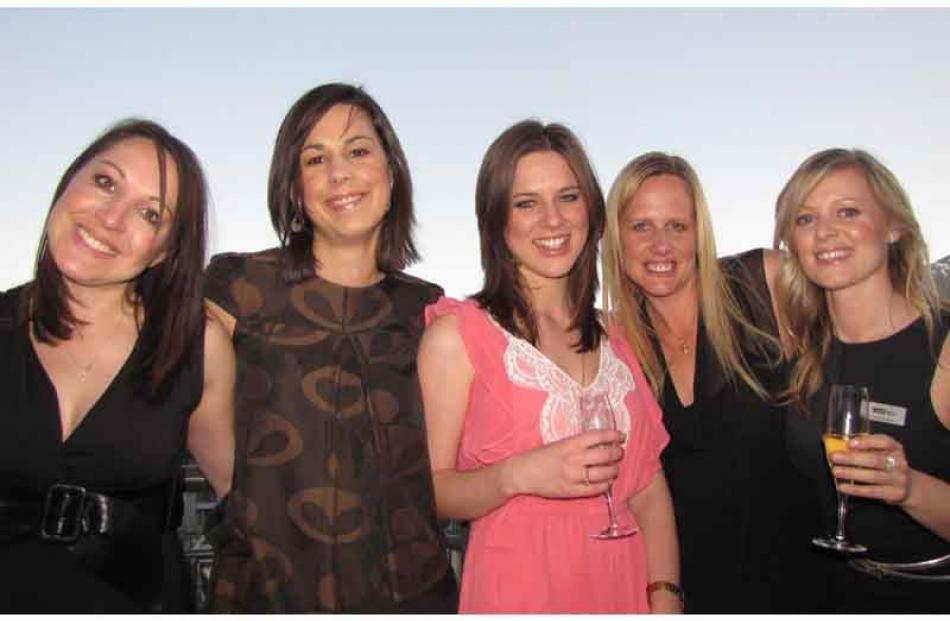 Tanya Dennis, Marion Bausse, Hanna Downey, Josie Spillane and Nicola Brockie, all Queenstown.