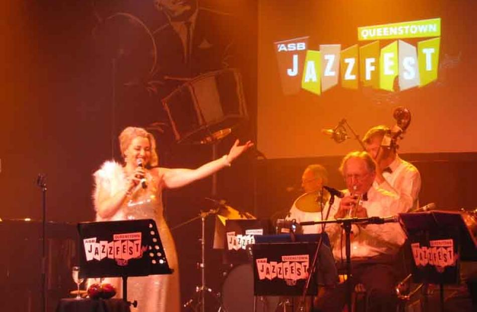 Kiri Winders and her 1940's Jazz Club captivate the Queenstown Audience at Memorial Hall on...
