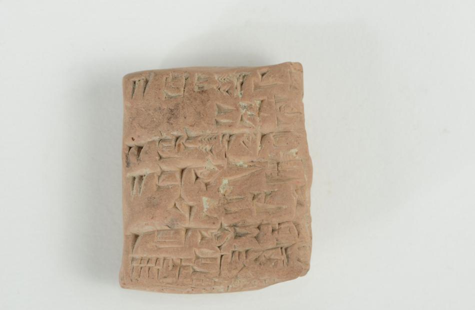 Cuneiform tablets from the Otago Museum collection.