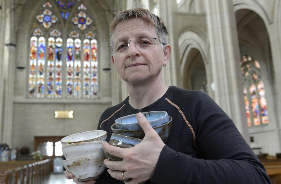 Dunedin potter Rye Senjen wants to bring joy to locals with her bowls. Photo: Gerard O'Brien
