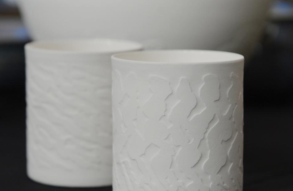 The porcelain creations of Josephine Regan are on sale at a Dunedin Night Shelter fundraiser at...