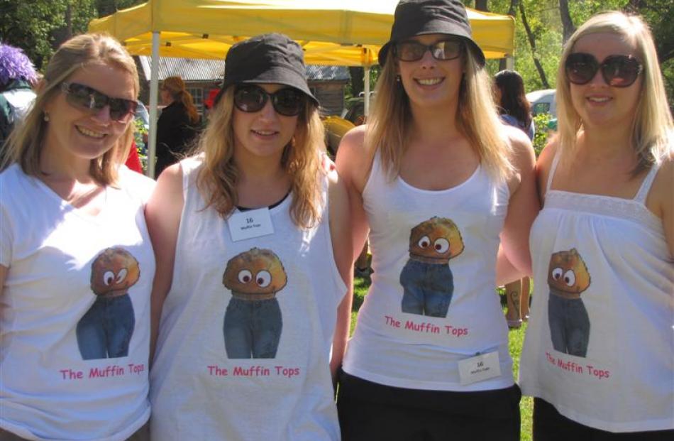 The Muffin Tops from the Arrowtown Early Learning Centre are (from left) Becky O'Meara, Kat...