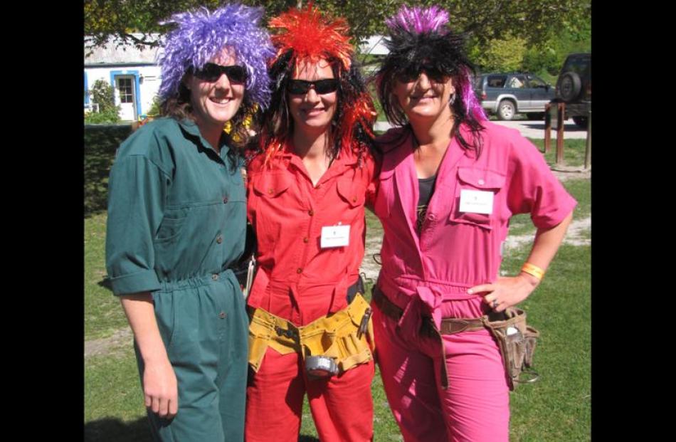 The Tool Girls (from left) Rachelle Legg, Paula Ryan and Tiff Campbell.