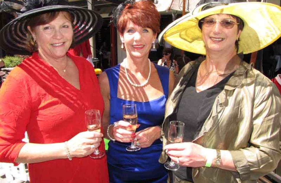 Glenis Menzies, Debbie Graham and Carol Holden, all of Queenstown.