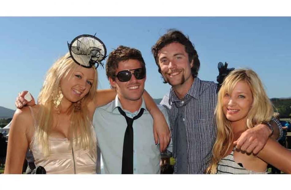 Geri Hurring, 21, Blair Pemberton, 22, Jake Martens, 22 and Ileanna Sin, 22, all of Dunedin