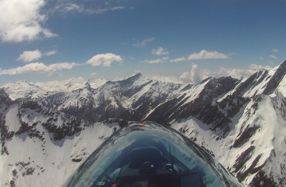 Coming up to the main divide at the head of the Hopkins Valley.