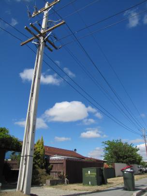 The new concrete pole in Chicago St, Alexandra. Photo: Pam Jones