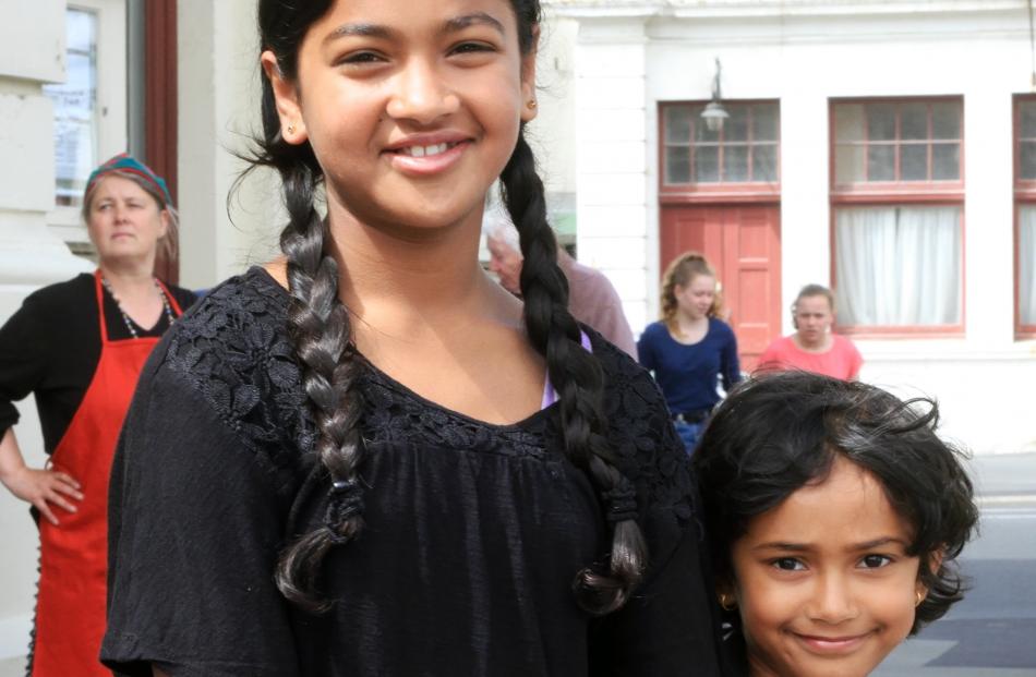 Sarah (10) and Sephrin (5) Maria, of Oamaru.