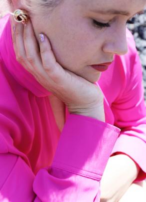 Gold earrings $10.99 from Lovisa, top $109.90 from Witchery