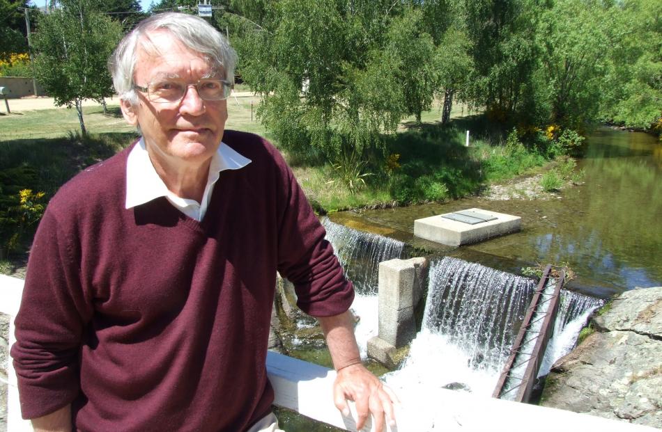 Jim Sullivan by Patearoa's top bridge, one of the village's well-known recreational spots. Photos: Tom Kitchin