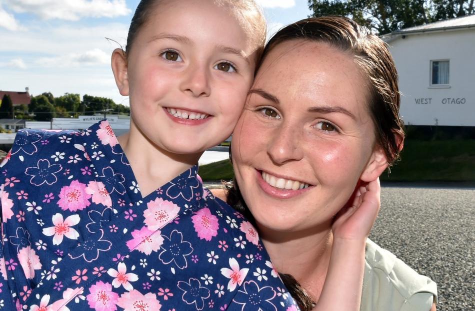 Madison (4) and Bridget Crowe, of Tapanui.