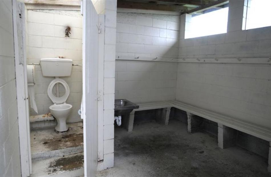 The interior of the toilet block, which was built in the 1950s. Photo by Peter McIntosh.