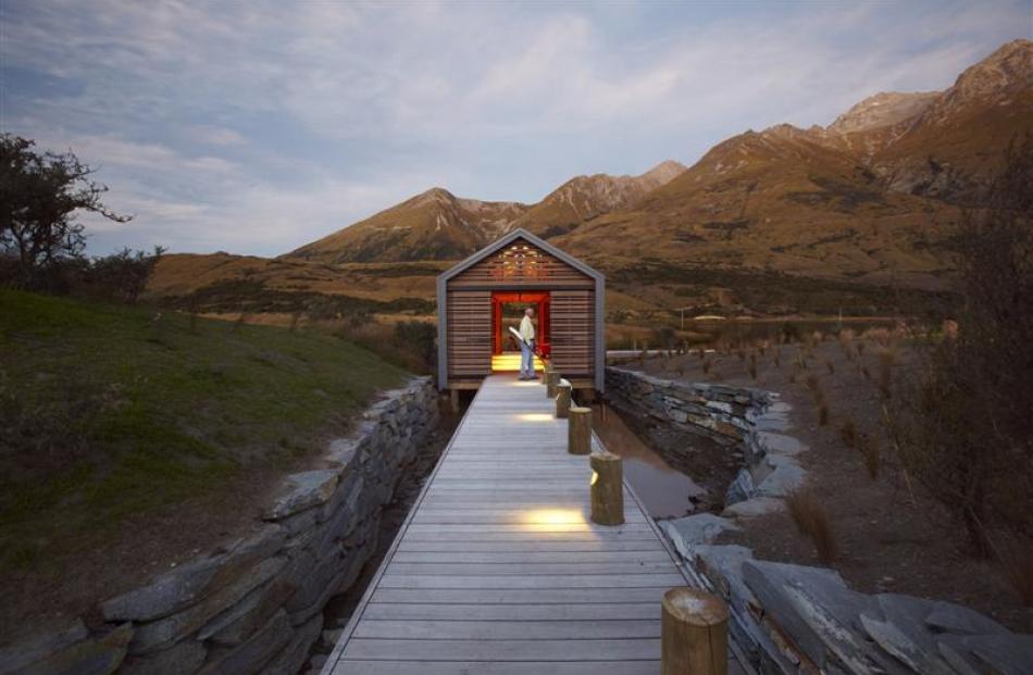 The Wyuna boat shed at Glenorchy by Crosson Clarke Carnachan Chin Architects. Photo supplied.