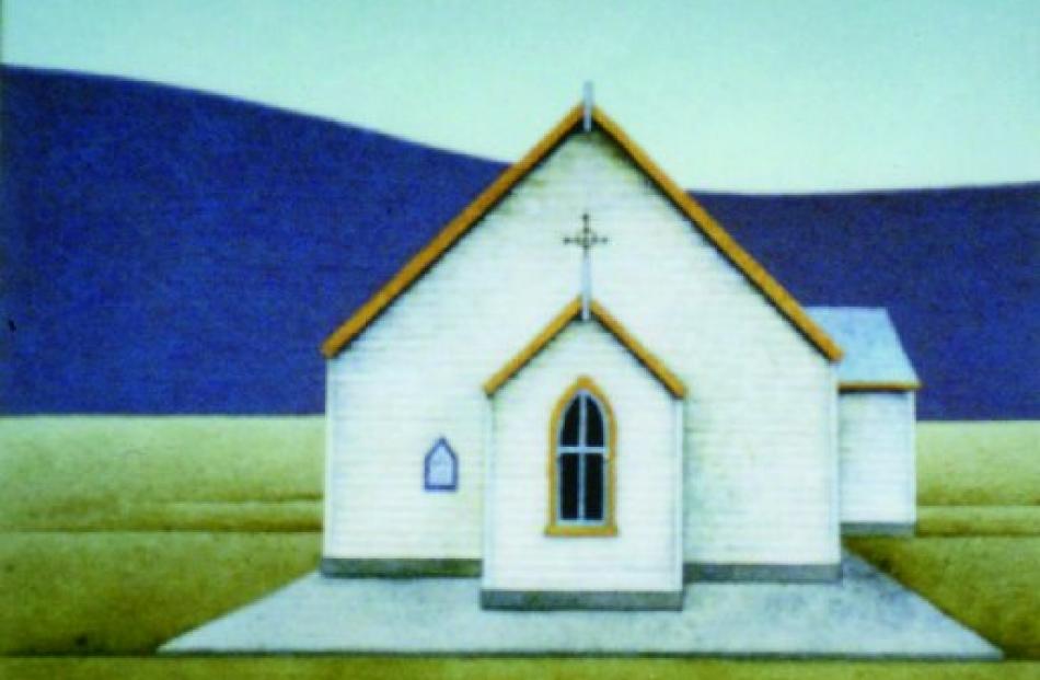 "Rural Gothic'', by the late Elizabeth Stevens. Central Stories, in Alexandra, is trying to find the whereabouts of the painting ahead of an upcoming exhibition of Stevens artworks.