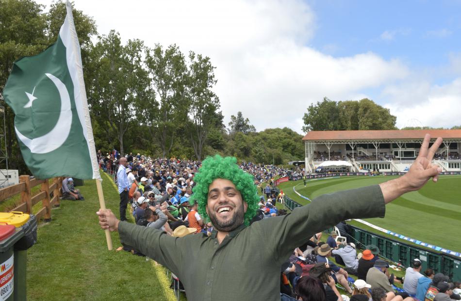 Melbourne-based Pakistan fan Mohammad Ali, before his heroes surrendered to the Black Caps.