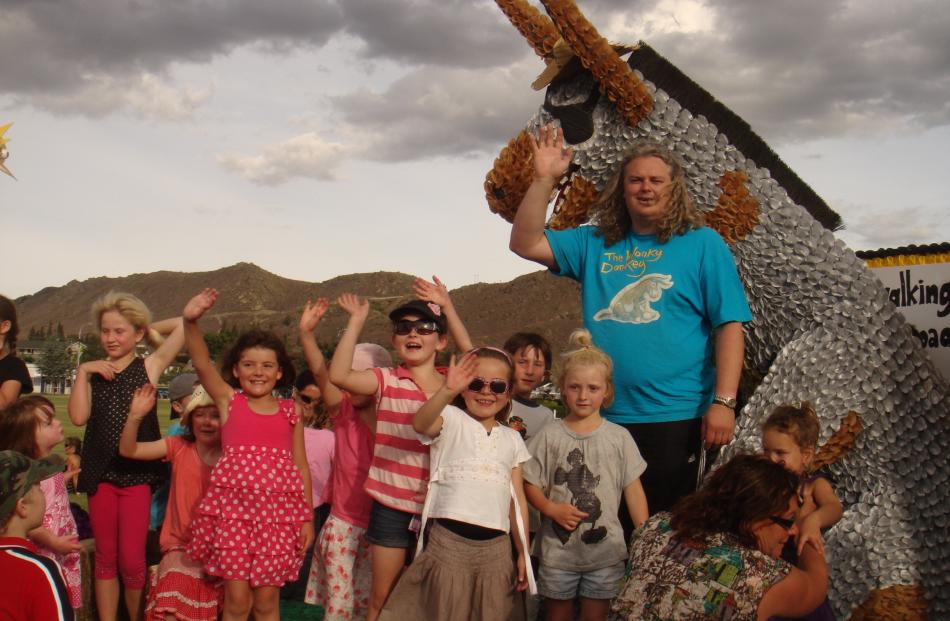 Craig Smith, the Wonky Donkey Man, will be delighting children at the Otago Taieri A&P Show this weekend. Photos: Supplied