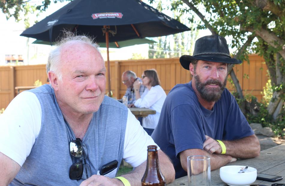 Dave Crozier, of Auckland, and Possum, of Sanson.