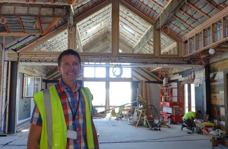 Camp Glenorchy project manager Steve Hewland inside the site’s events space, which can be split...