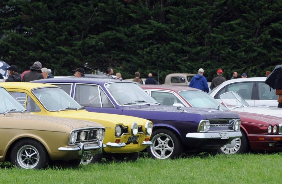 Some of the cars on show.