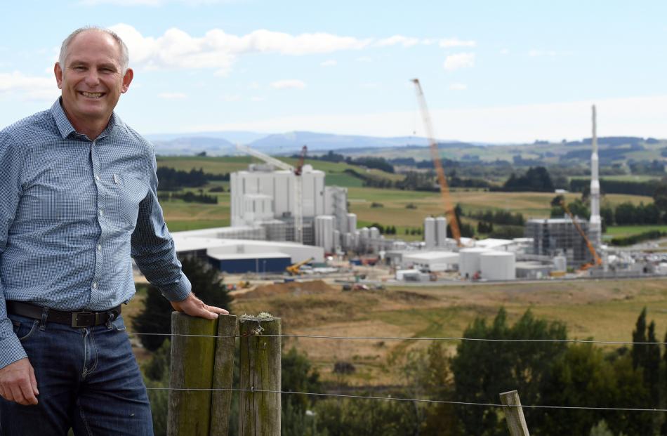 Mataura Valley Milk plant project manager Brent Robinson in front of the plant. Photos: Stephen...