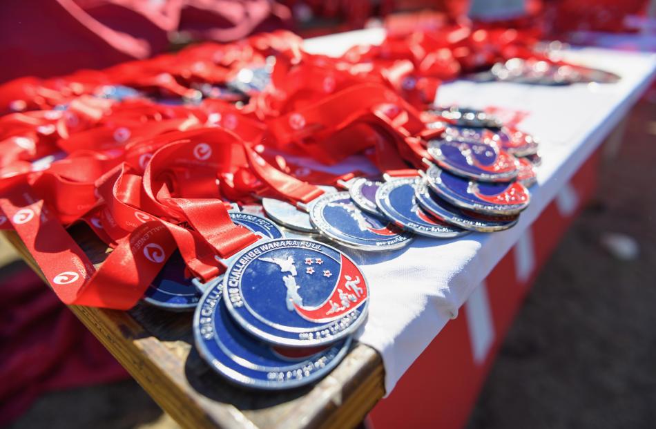 Medals ready for the presentations. 