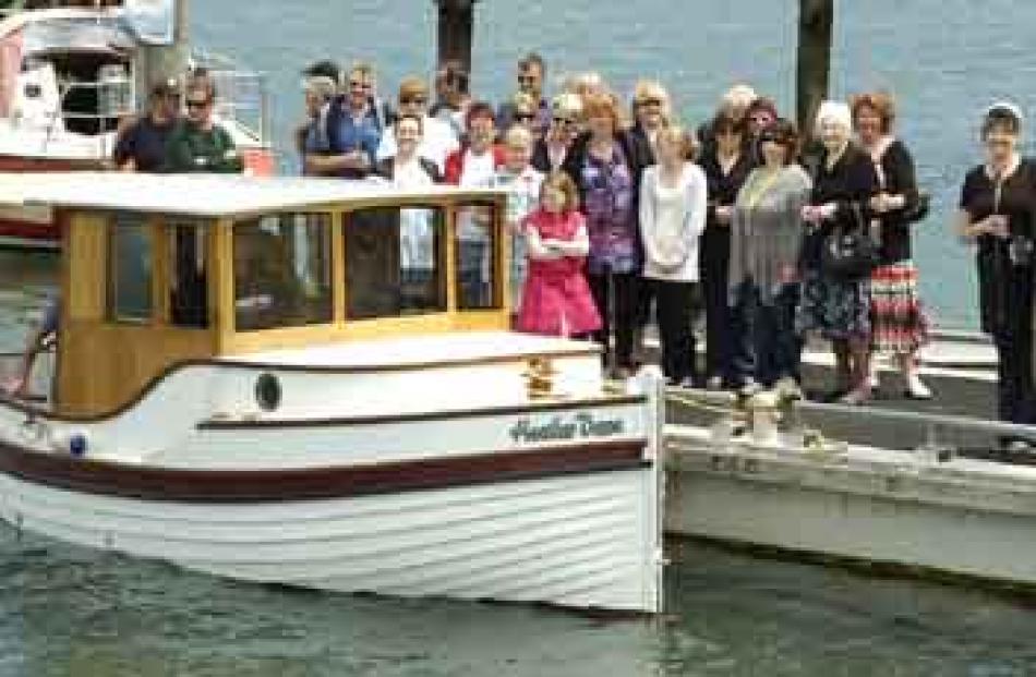 'Heather Dawn' re-launched after restoration by owners Neil and Heather Reid.