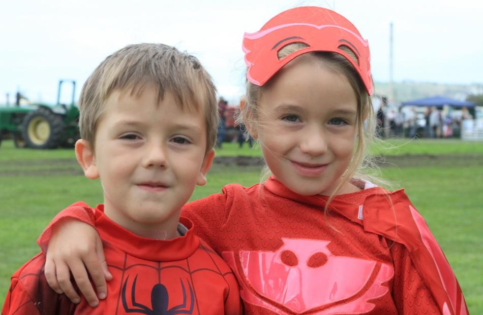 Braxdyn (5) and Alivia (6) Porter, of Oamaru.