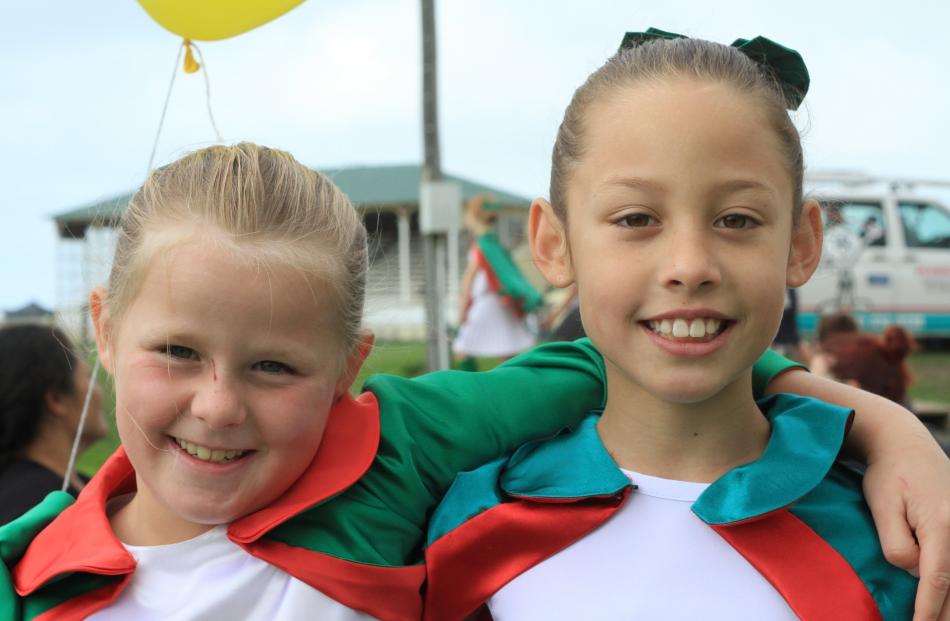 Lily Murphy (7), of Glenavy, and Daphnee Compton (9), of Oamaru.