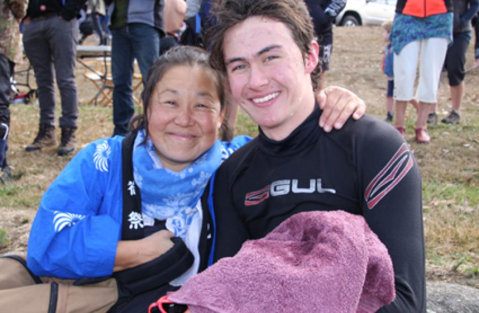 15 year old Riku Darroch and his mother Izumi of Te Anau. Riku has undertaken the event three...