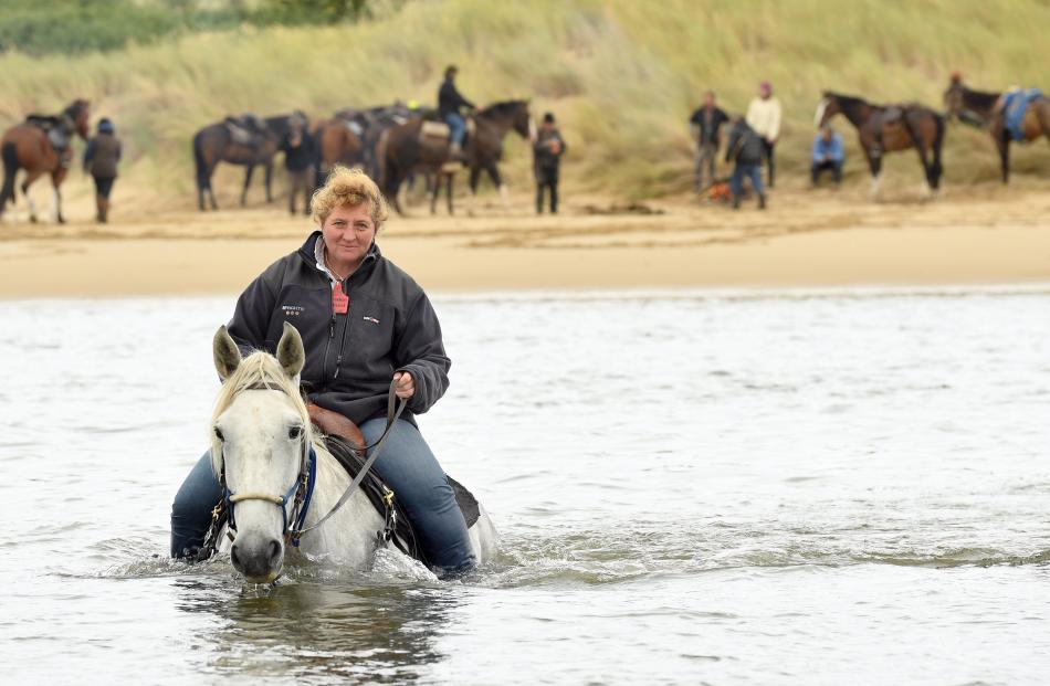 Kristen Hubbard, of Mid Canterbury, takes part in The Veterinary Centre Southern Explorer trail...