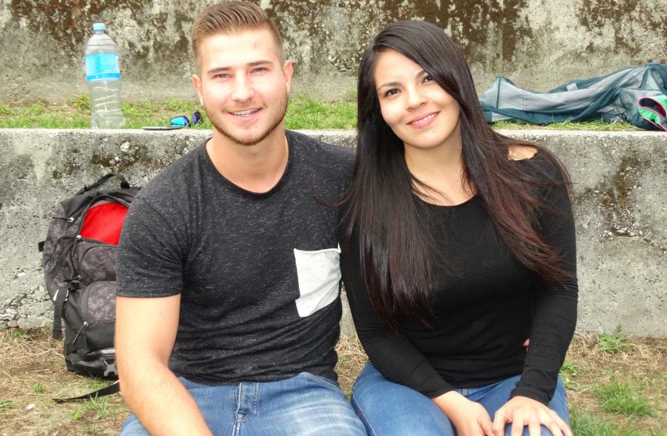 Axel Van Looy and Sofia Barrera, both of Queenstown.
