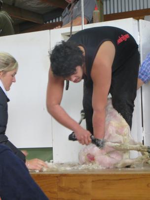 Shearer Colvey O'Donnell, of Fairlie, competes in the junior competition at the Methven A&P Show on March 17. 