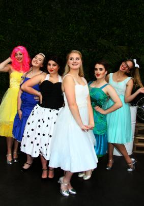 The Girls “The Pink Ladies, Sandy and Patty” From left; Sarah McLennan – Frenchy, Jade Lindsay –...