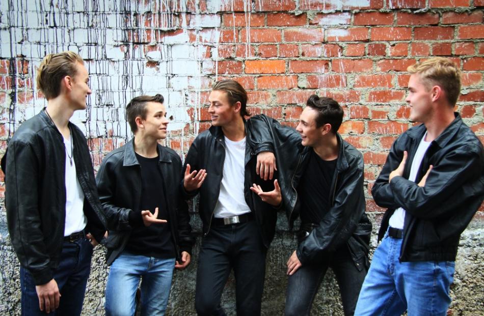 The Boys “The T Birds” From left: Grayson Clark – Roger, Cameron Livingstone – Doody, Ben Hayward...