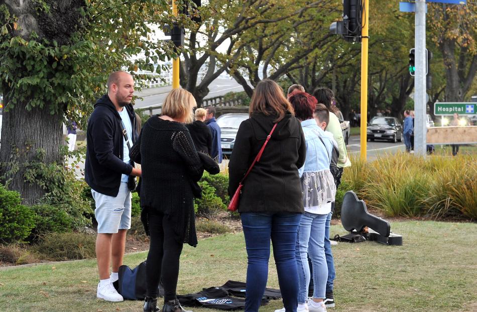 One of the English men spoken to by police on Saturday with  his Sheeran merchandise before the...