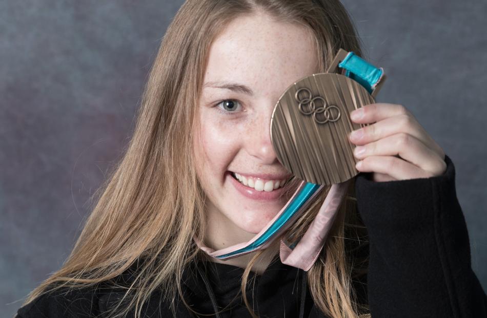Bronze-medal Olympian Zoi Sadowski-Synnott (left) trained at Cardrona with fellow bronze...