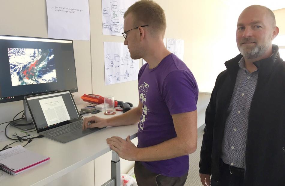  Centre for Space Science Technology (CSST) chief executive Steve Cotter (right) and CSST...