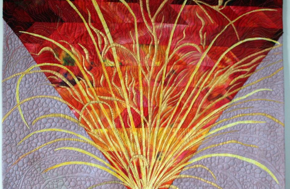 Three New Zealand interpretations of Natural Wonders in an international quilting exhibition...