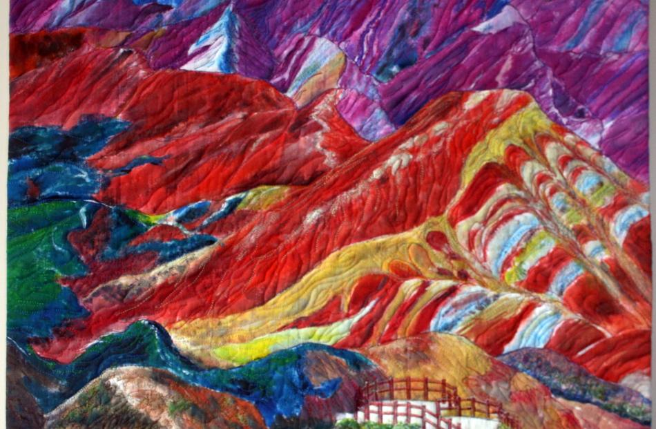 Zhandye Danxia Mountain, from the perspective of Marilyn Muirhead.