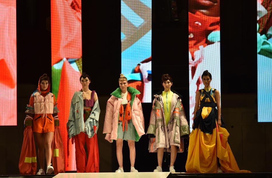 Lisa Liu’s designs at the emerging designers show. Photo: Peter McIntosh