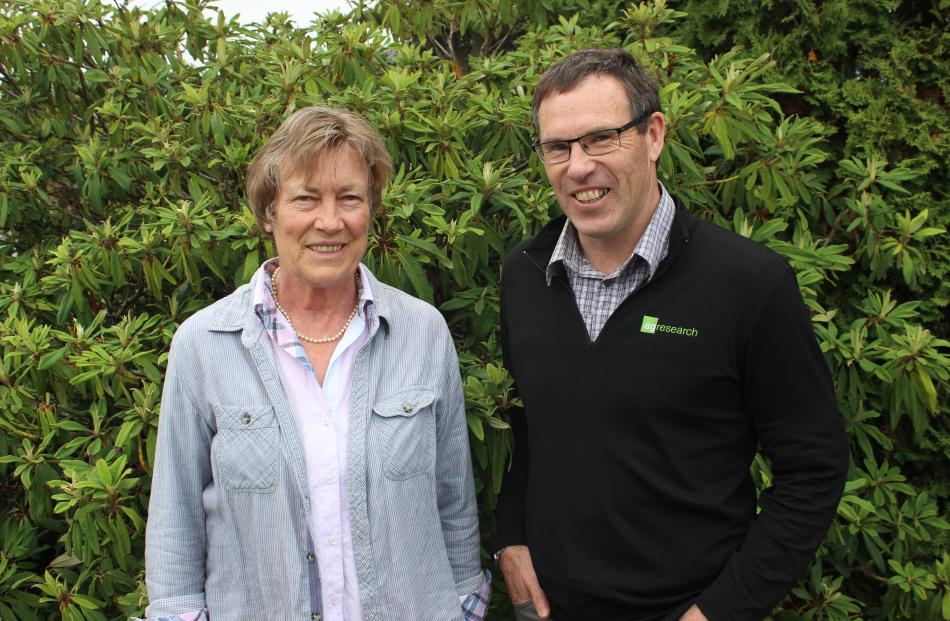 Dr Christine Jones and Dr David Stevens at the Regenerative Farming Field Day at Clinton Community Centre on Tuesday. Photos: Ella Stokes
